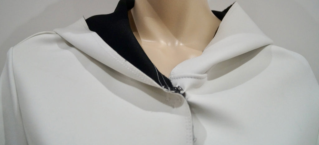 SCHUMACHER Winter White Hooded Long Sleeve Casual Hoodie Jacket Top 4 UK14