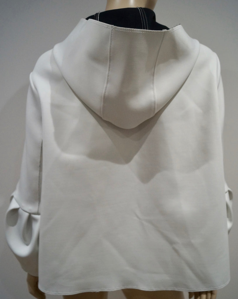 SCHUMACHER Winter White Hooded Long Sleeve Casual Hoodie Jacket Top 4 UK14