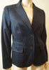 BROOKS BROTHERS 346 Womens Midnight Navy Blue Cotton Stretch Blazer Jacket UK12