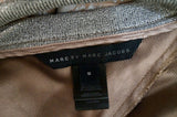 MARC BY MARC JACOBS Beige Silk & Silver Metallic Trim Long Sleeve Blouse Top S