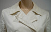 FARHI BY NICOLE FARHI Winter White Cotton & Linen Double Breasted Jacket UK10