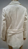 FARHI BY NICOLE FARHI Winter White Cotton & Linen Double Breasted Jacket UK10