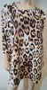 NETA EFRATI Women's Cream Beige Brown Leopard Animal Print Jersey Dress S/M BNWT