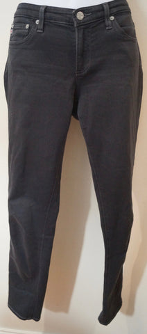 J BRAND Charcoal Grey Cotton Blend GRAPHITE Super Skinny Leg Crop Capri Jeans 28