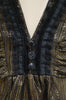 JASMINE DI MILO Gold & Black Silk Blend Sheen Plunge V Neck Belted Blouse Top 8