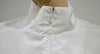 CALVIN KLEIN COLLECTION Winter White Zipper Front Casual Jacket Shirt Top 40 UK8