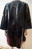 DKNY DONNA KARAN NEW YORK Women's Black Wool Blend Sheen Mac Trench Coat Sz:M