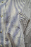 BROOKS BROTHERS Mens Blue White Cotton Slim Fit Stripe Formal Dress Shirt 15.5