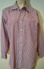 BROOKS BROTHERS Menswear Red & White Stripe Cotton Traditional Fit Formal Shirt