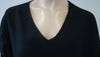 ISSEY MIYAKE MEN Menswear Black Wool Blend V Neck Jumper Sweater Top Sz JP3; M