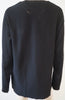 ISSEY MIYAKE MEN Menswear Black Wool Blend V Neck Jumper Sweater Top Sz JP3; M