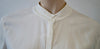 CALVIN KLEIN COLLECTION Winter White Collarless Formal Blouse Shirt Top 8/44 12