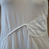 THAKOON White 100% Cotton Round Neck Sleeveless Racer Rear Summer Maxi Dress M