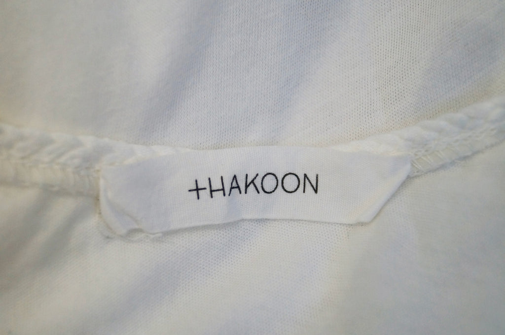 THAKOON White 100% Cotton Round Neck Sleeveless Racer Rear Summer Maxi Dress M