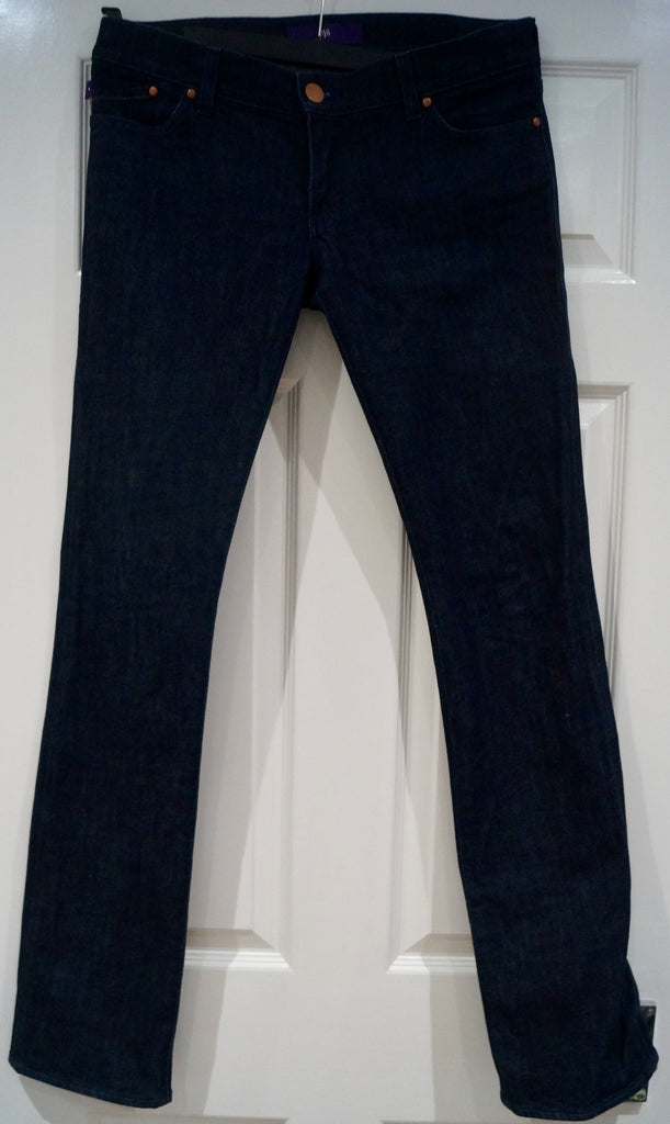 VICTORIA BECKHAM DVB Women's Blue Cotton Stretch Premium Denim Jeans Pants 29/35