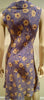 ASPESI Silk Lilac Purple & Cream Floral Print V Neck Sleeveless Dress 42 UK10