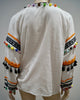 DODO BAR OR White Cotton Multi Colour Pompon & Stitch Detail Beachwear Kaftan To