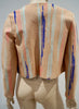 ISSA Rust Blue Pink & Navy Abstract Stripe Pattern Long Sleeve Blazer Jacket M