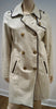 MICHAEL MICHAEL KORS Womens Beige Cotton Blend Double Breasted Mac Trench Coat M