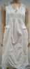 PAUL & JOE White 100% Cotton V Neck Crochet Detail Sleeveless Pleated Dress FR38