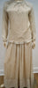DEA KUDIBAL Cream Black Gold Speck Silk Blend Long Sleeve Top Pleated Maxi Skirt