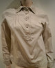 MARC JACOBS Womens Beige 100% Cotton Collared Long Sleeve Blouse Top US8 UK12