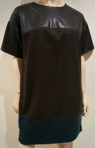ZADIG & VOLTAIRE Black 100% Cotton SOHO Detail Rear Sleeveless Jumper Dress M