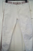 ISABEL MARANT ETOILE White Cotton Stretch Stitch Trim Crop Jeans Pants 38 UK10