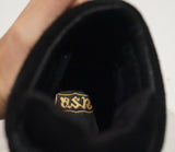 ASH Kids Black Suede Rubber Sole Hidden Wedge High Tops Sneakers Trainers EU36