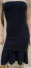 MAURIE & EVE Marina Blue DONATELLO Bandeau Wiggle Knit Flare Hem Dress UK8 BNWT