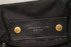 MARC BY MARC JACOBS Black Fabric Leather Gold Tone Zipper Branded Shoulder Bag