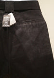 VICTORIA BECKHAM JEANS Black 100% Cotton Long Length Shorts UK12 US8 BNWT