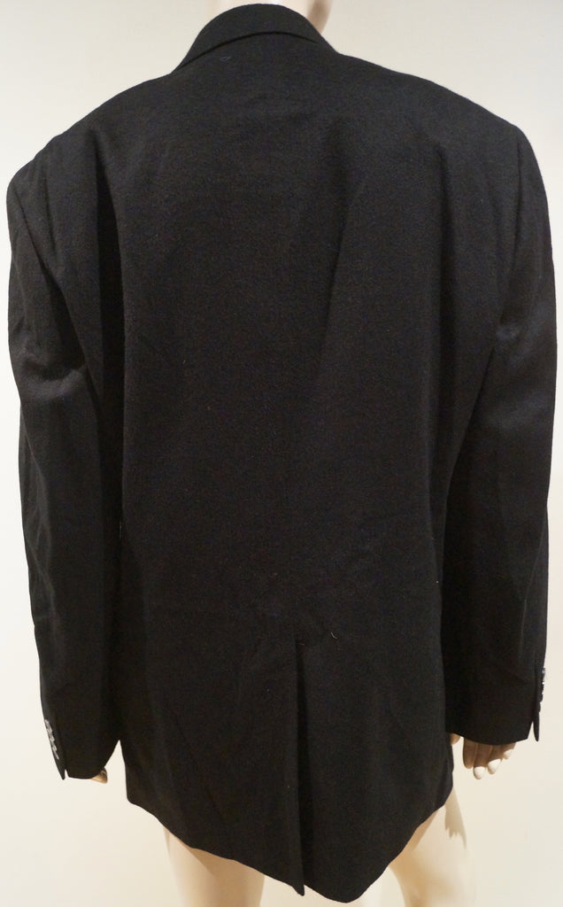 BROOKS BROTHERS Menswear Black Pure 100% Cashmere Formal Blazer Jacket Sz:41
