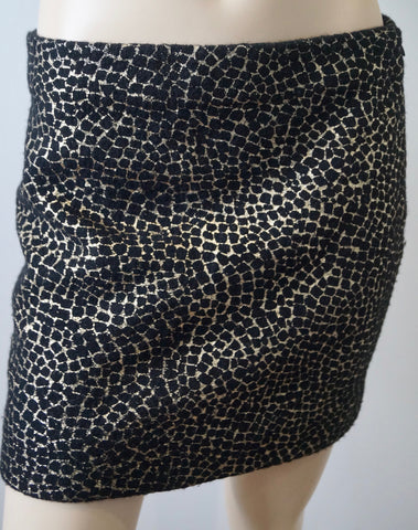 HELMUT LANG Charcoal Grey Black Crackle Leather Elastic Waist Shorts 4 UK8