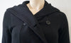 JAMES PERSE STANDARD Black Cotton Double Breasted Hooded Casual Jacket 1 / S