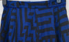 PAUL SMITH PAUL Black & Blue Geometric Block Print Capri Trousers Pants 42 UK10