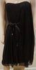 MACHKA Designer Black Bandeau Boned Bodice Tie Waist Evening Cocktail Dress UK12