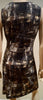 DEBORAH JAMES Women's Grey V Neckline Sleeveless Gathered Waist Dress T2 BNWT