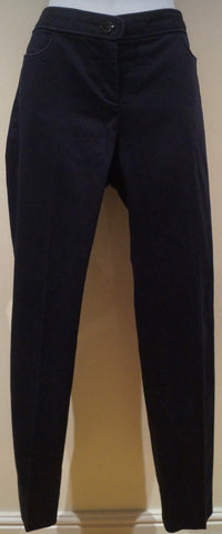 RAG & BONE Women's Blue Leather & Black Panel Skinny Leggings Trousers Pants 27