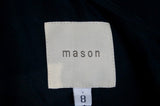 MASON Women's Black 100% Silk Strappy Sleeveless Asymmetrical Hemline Top 8 UK12