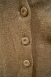 ANNECLAIRE Women's Beige 100% Cashmere Knitwear Casual Cardigan Jacket IT46 UK14