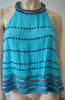 PIPER BY TOWNSEN Blue Round Neck Sleeveless Racer Rear Cami Vest Top S BNWT