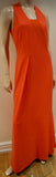 PHILOSOPHY Women's Orange Square Neck Sleeveless Long Length Maxi Dress UK10