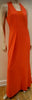 PHILOSOPHY Women's Orange Square Neck Sleeveless Long Length Maxi Dress UK10