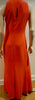 PHILOSOPHY Women's Orange Square Neck Sleeveless Long Length Maxi Dress UK10