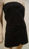 PAUL & JOE Black 100% Cotton Bandeau Strapless Long Length Tunic Top 42 UK14