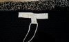 MAJE Women's Black Textured Knit Round Neck Beaded Trim Long Sleeve Cardigan 3/L
