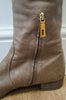 PRADA Women's Brown Leather Zip Fastened Tall Knee High Lined Boots EU38.5 UK5.5