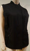 BURBERRY LONDON Black Wool Blend Collarless Sleeveless Waistcoat Gillet Jacket M