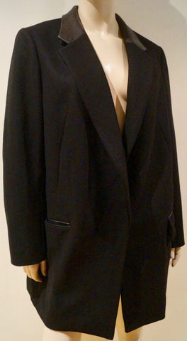 VANESSA BRUNO Brown & Black Wool Alpaca Mohair Single Breasted Winter Coat 40 12
